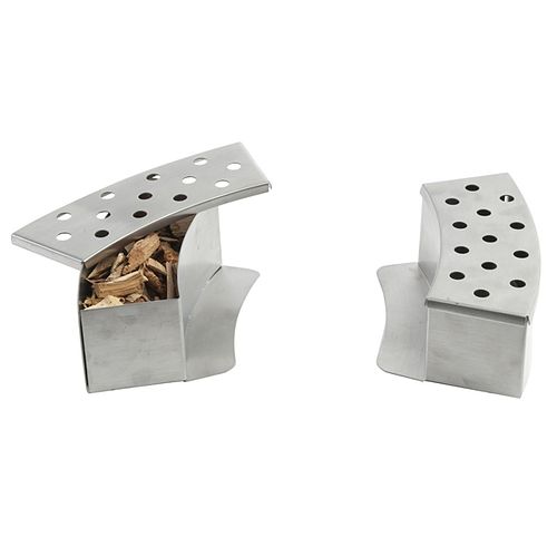 Stainless Steel Curved BBQ Smoker Boxes for Gas Grill