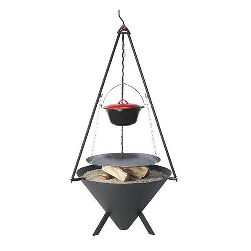 Bon-fire Cone Brazier for Outdoor Cooking and Heating