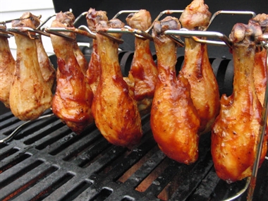 BBQ Chicken Wing and Drumstick Rack 