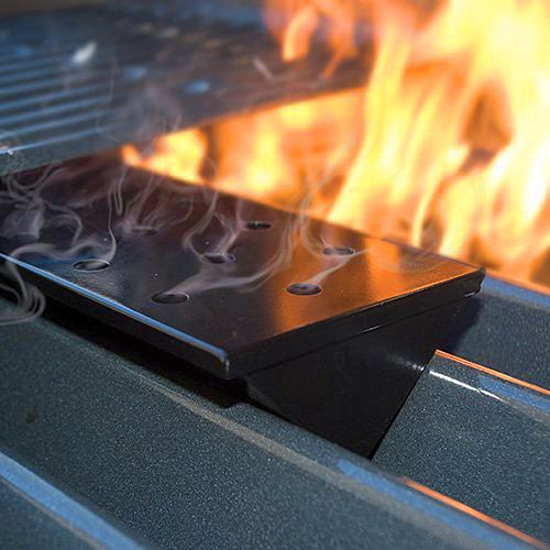 Long Non-Stick Gas Grill V-Shaped Smoker Box