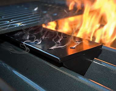 Long Non-Stick Gas Grill V-Shaped Smoker Box