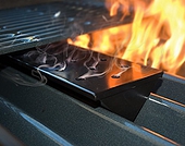 Long Non-Stick Gas Grill V-Shaped Smoker Box