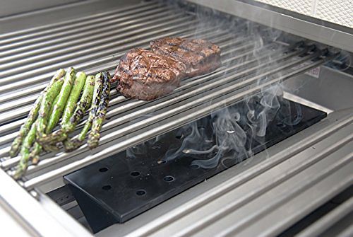 Long Non-Stick Gas Grill V-Shaped Smoker Box