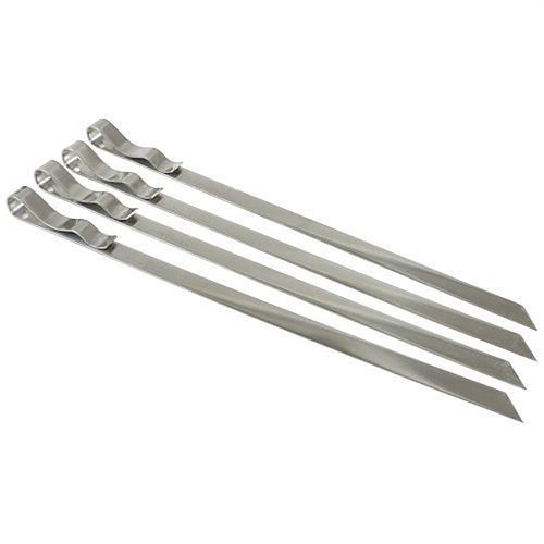 Stainless Steel Grilling Kebab Skewers Set of 4