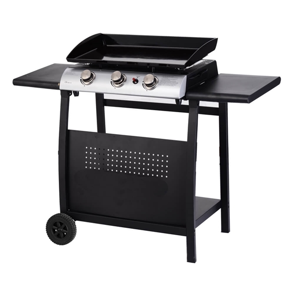 Gas Griddle Flat Top Hot Plate With 3, Outdoor Gas Griddle Uk