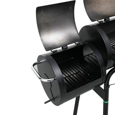 Offset Charcoal Barbecue Smoker Barrel