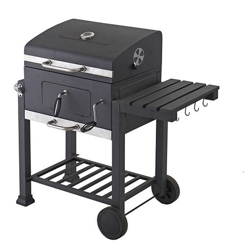 Toronto Charcoal BBQ Grill With Side Table