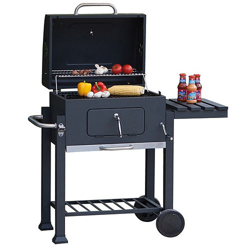 Toronto Charcoal BBQ Grill with side table