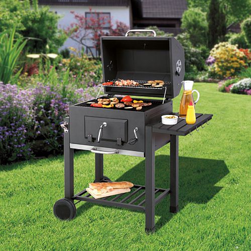 Toronto Charcoal BBQ Grill with side table