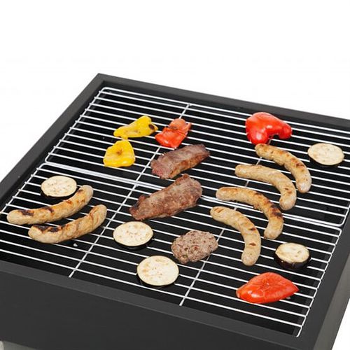 Square Outdoor Fire Pit and BBQ Grill