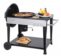 Kettle BBQ Grill with Trolley Table