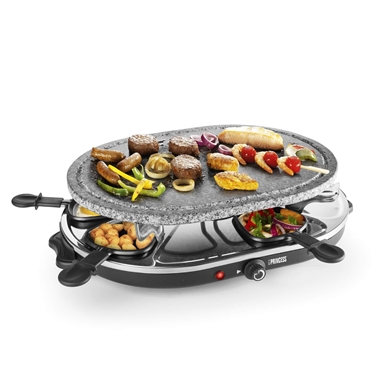 Stone Raclette Party Grill for 8 People