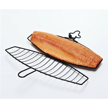 Single Fish Grilling Basket with Detachable Handle