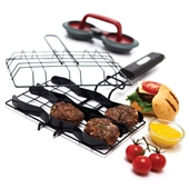 GrillPro Burger Slider Basket and Double Burger Press