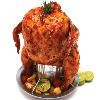 Stainless Steel Chicken Roaster for Barbecue, Oven or BBQ Grills