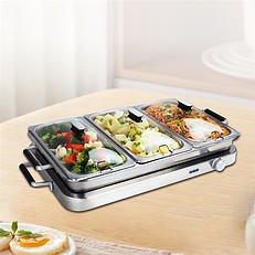 Large 3 Pan Buffet Warmer