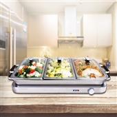 Large 3 Pan Buffet Warmer