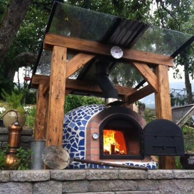 Garden Outdoor Pizza Oven Mosaic Effect