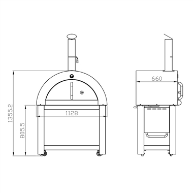 Large Wood Fired Pizza Oven Kit