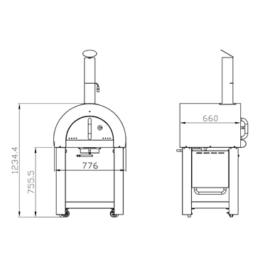 Wood Fired Outdoor Pizza Oven Kit