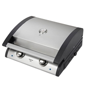 Premium Electric Barbecue Grill with Cast Iron Grill Grates