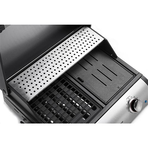 Premium Electric Barbecue Grill with Cast Iron Grill Grates