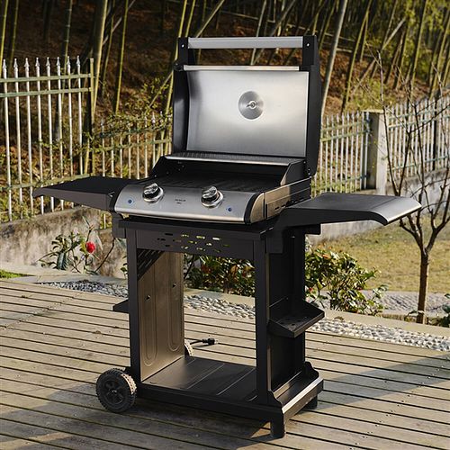 Premium Electric Barbecue Grill with Cast Iron Grill Grates