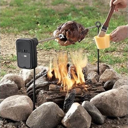 Grizzly Spit Rotisserie for your Camp Fire or Fire Pit