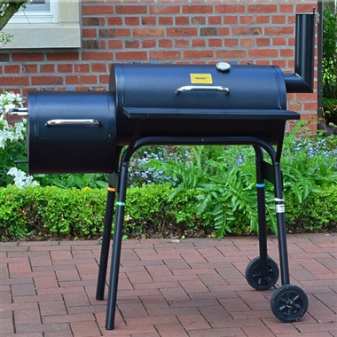 Hecht Offset Charcoal BBQ Smoker Grill