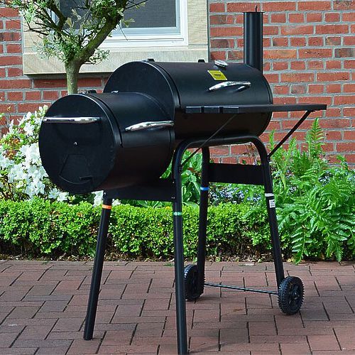 Hecht Offset Charcoal BBQ Smoker Grill