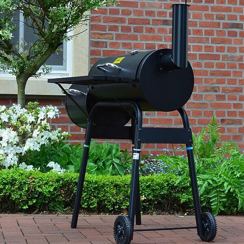 Hecht Offset Charcoal BBQ Smoker Grill