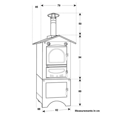 Clementi Smile Indirect Heated Wood Fired Pizza Oven