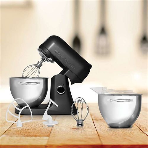 Powerful 1000W Wartmann Kitchen Mixer 4.5 Litre Complete Set Black