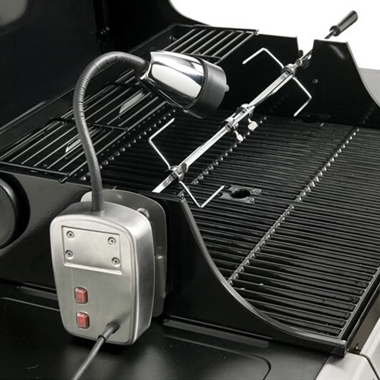 Electric BBQ Light and Universal Rotisserie Kit 240 Volt