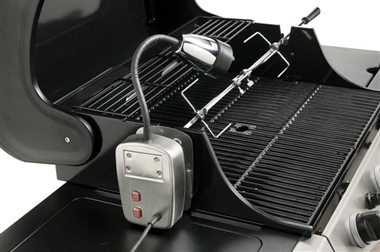 Electric BBQ Light and Universal Rotisserie Kit 240 Volt